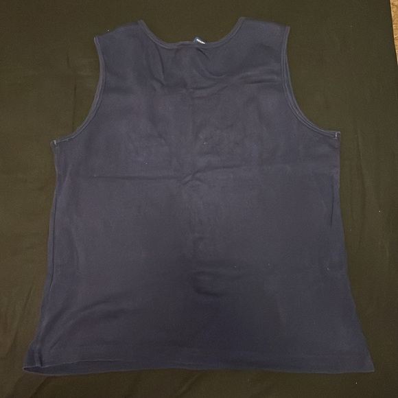 4/$20 | High Sierra Embroidered Tank Top with beads and sequins, floral branch - Picture 6 of 6